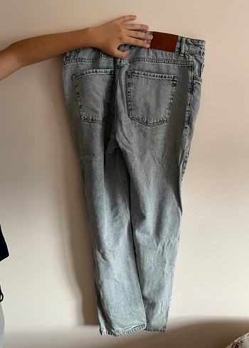 Gri Loose Fit Midi Kadın Unısex Pantolon - Görsel 2