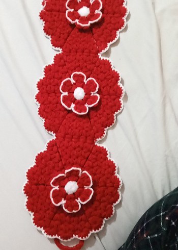 Kırmızı Örgü lif - Görsel 3