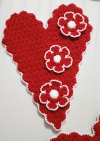 Kırmızı Örgü lif - Görsel 2