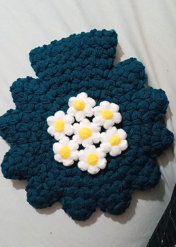 Çiçekli Bohem Örgü Dekoratif lif - Görsel 3