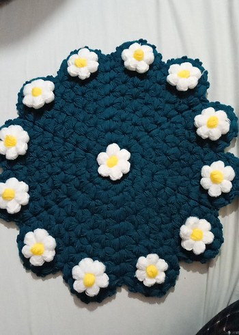 Çiçekli Bohem Örgü Dekoratif lif - Görsel 2