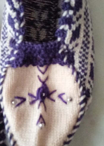 Mor Örgü Kadın Eldivenleri - Görsel 3