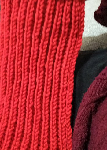 Kırmızı  Atkı - Görsel 2