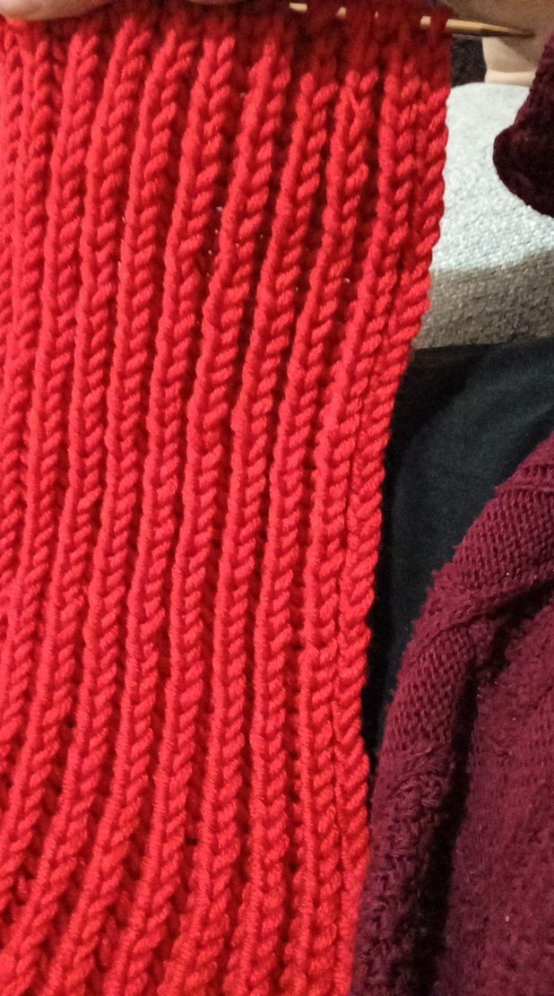 Kırmızı  Atkı - Görsel 3