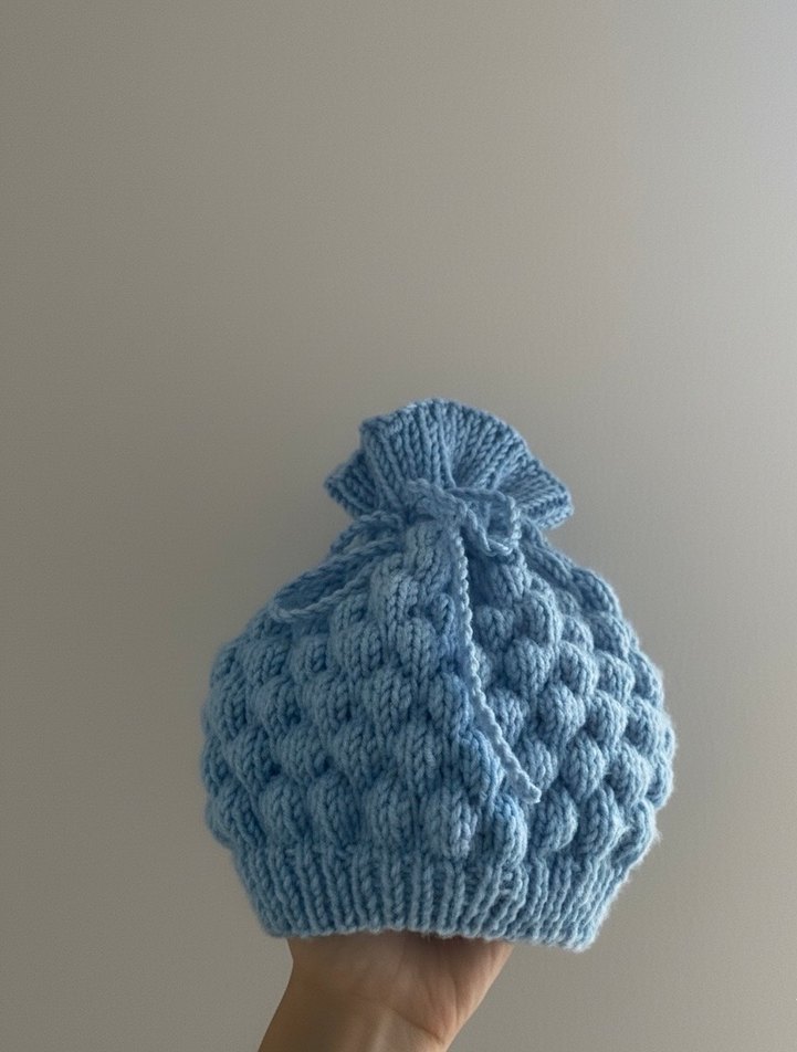 6-12 Aylık El Yapımı Bere - Görsel 2