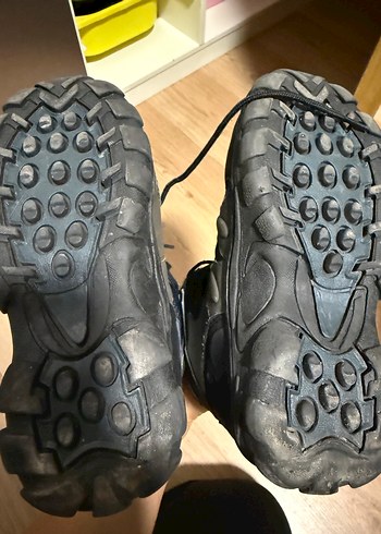 Erkek Mavi Gri Outdoor Biker Ayakkabı 34 numara - Görsel 2