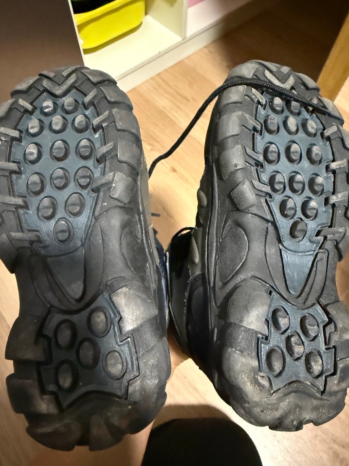 Erkek Mavi Gri Outdoor Biker Ayakkabı 34 numara - Görsel 2