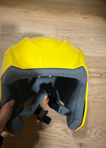 Sarı Minimalist kayak  Kaskı bazı yerlerinde çizik var - Görsel 2