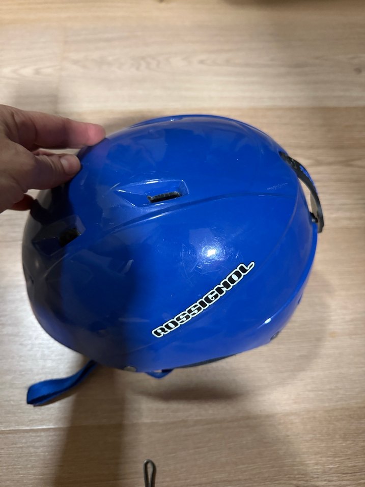 Mavi kask   Velcro Detaylı kayak için - Görsel 4