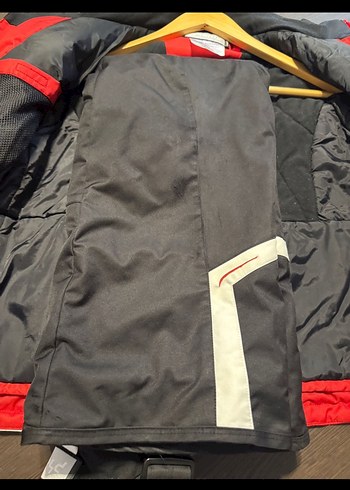 Kırmızı Fermuarlı Erkek Çocuk kayak takım mont ve tulum 8-12yaş - Görsel 4