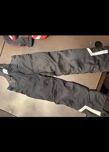 Kırmızı Fermuarlı Erkek Çocuk kayak takım mont ve tulum 8-12yaş - Görsel 6