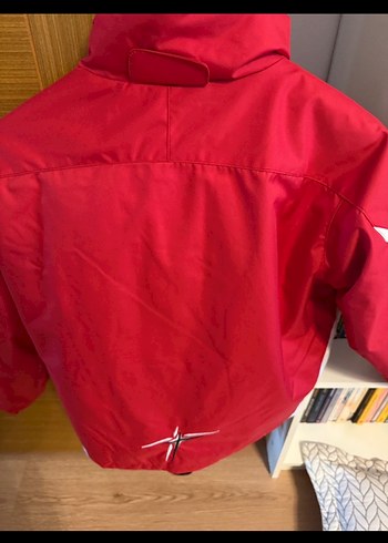 Kırmızı Fermuarlı Erkek Çocuk kayak takım mont ve tulum 8-12yaş - Görsel 2