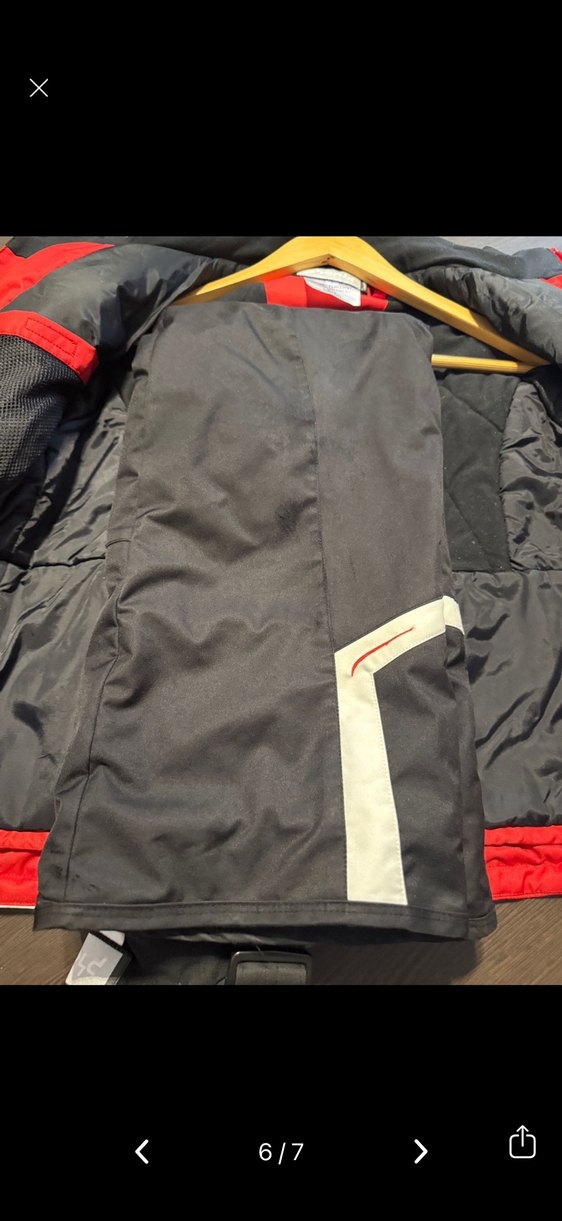 Kırmızı Fermuarlı Erkek Çocuk kayak takım mont ve tulum 8-12yaş - Görsel 4