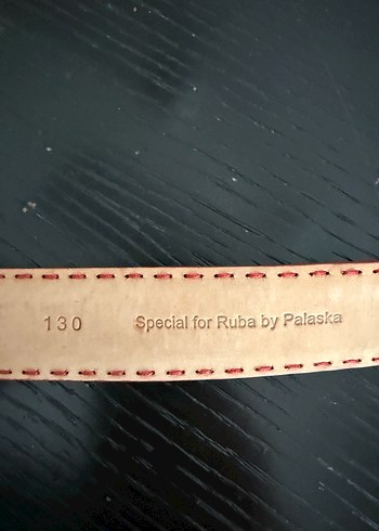 Kırmızı Deri Tokalı erkek kemer - Görsel 2