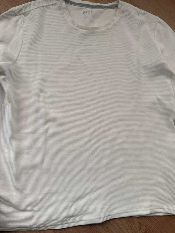 Beyaz Erkek Basic Tişört - Görsel 2