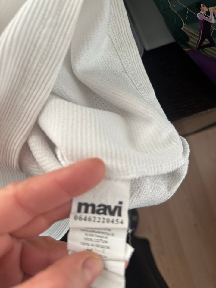 Beyaz Erkek Basic Tişört - Görsel 4