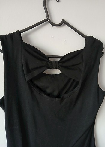 Siyah mini elbise - Görsel 3