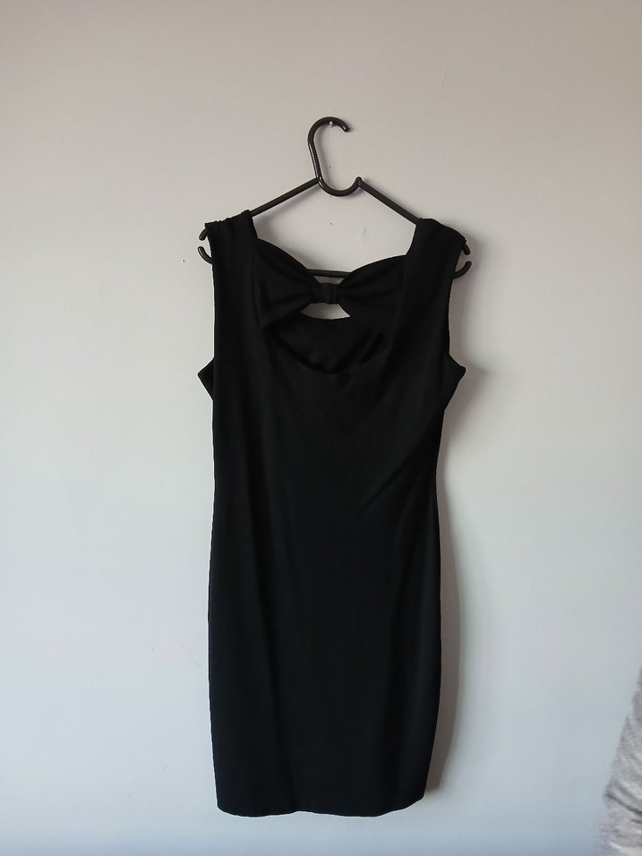 Siyah mini elbise - Görsel 2