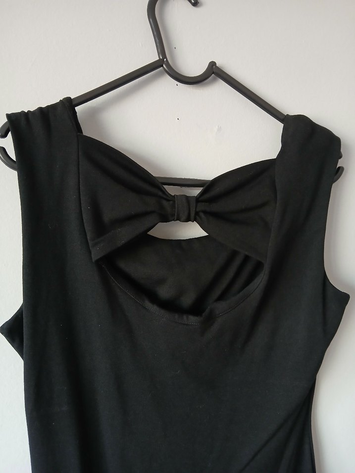 Siyah mini elbise - Görsel 3