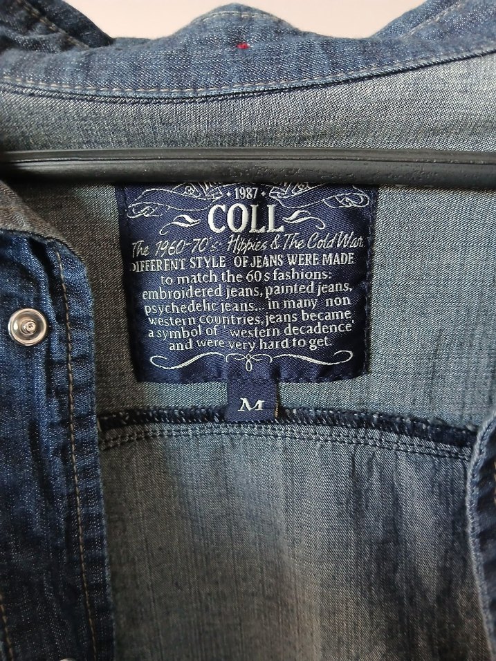 Düğmeli Mavi Denim Kadın Gömlek - Görsel 3