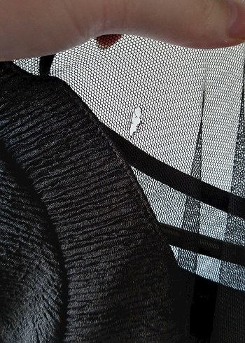 Siyah Mini Elbise, Kısa Kollu, Dar Kesim - Görsel 5