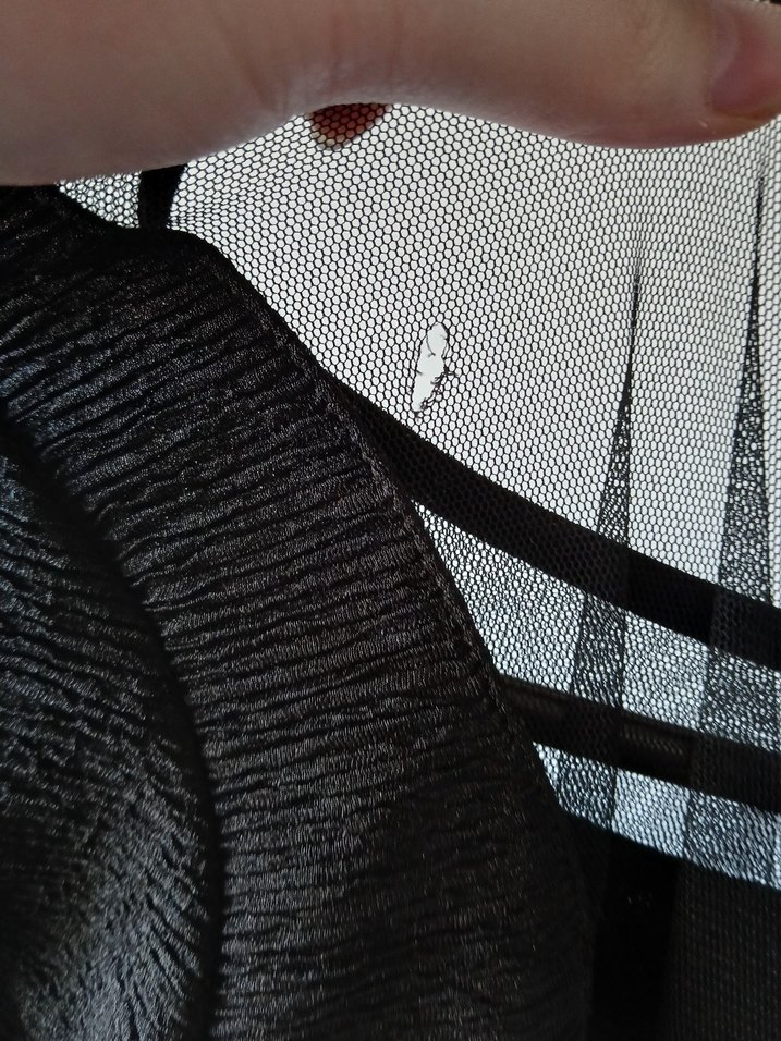 Siyah Mini Elbise, Kısa Kollu, Dar Kesim - Görsel 5