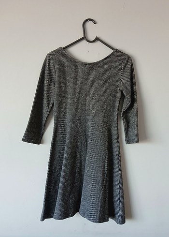 Gri Midi Kadın Elbise - Görsel 2