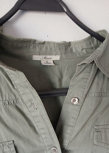 haki Uzun Kollu Kadın elbise - Görsel 3