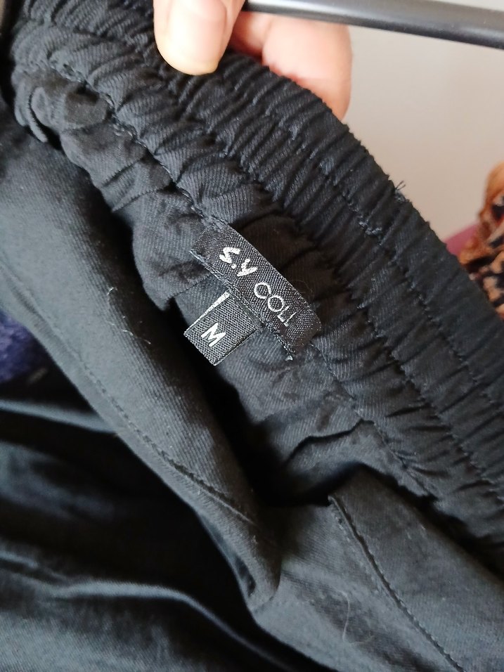 Düğmeli Siyah Midi Kadın Uzun Etek - Görsel 2