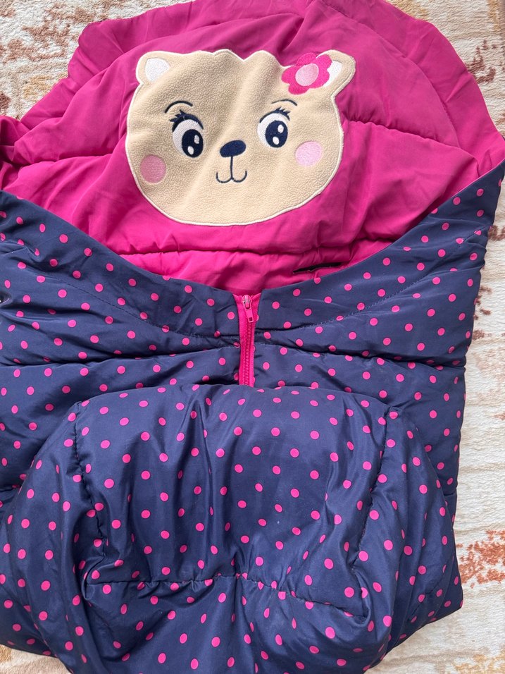 Kız çocuk bebekarabası mont - Görsel 4