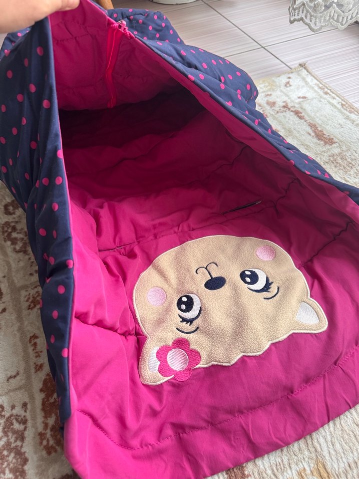 Kız çocuk bebekarabası mont - Görsel 3