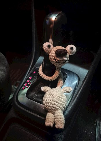 amigurimi telli sid araba aksesuarı - Görsel 4