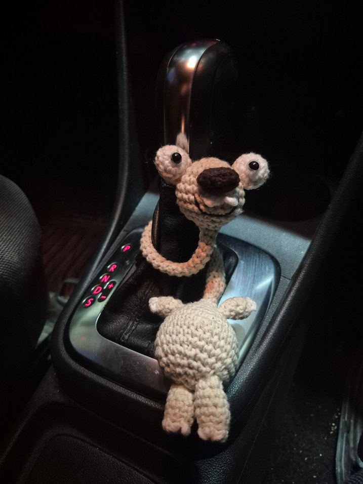 amigurimi telli sid araba aksesuarı - Görsel 4