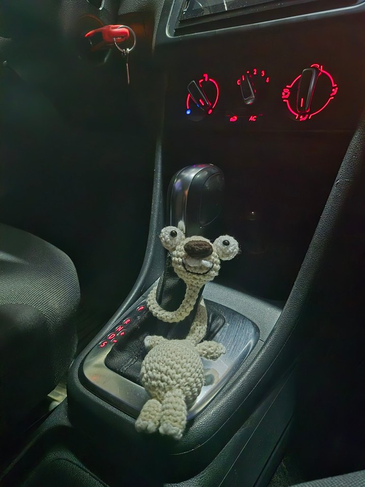 amigurimi telli sid araba aksesuarı - Görsel 3