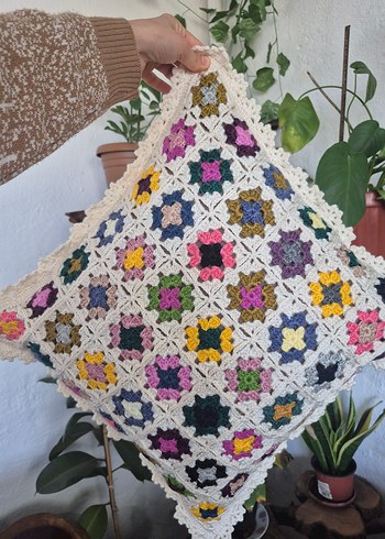 el örgüsü kırlent kılıfı - Görsel 4