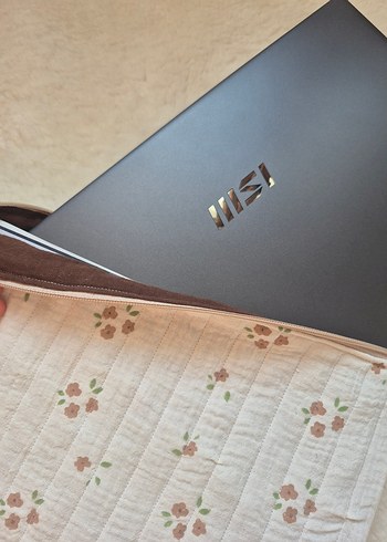 müslin kumaş içi elyaflı 13 inch Laptop Çantası - Görsel 4