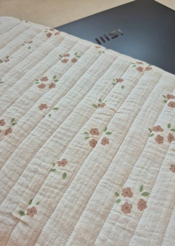 müslin kumaş içi elyaflı 13 inch Laptop Çantası - Görsel 3