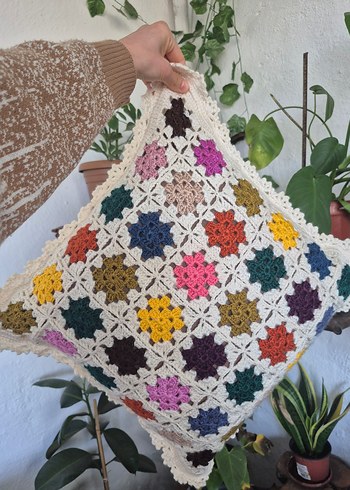 el örgüsü tığ işi kırlent kılıfı - Görsel 5