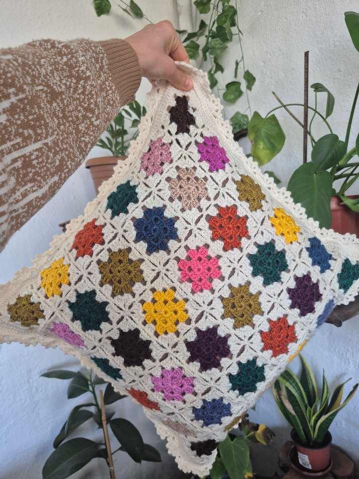 el örgüsü tığ işi kırlent kılıfı - Görsel 5