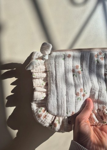 Fırfırlı Makyaj Çantası, - Görsel 5