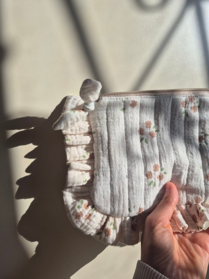 Fırfırlı Makyaj Çantası, - Görsel 5