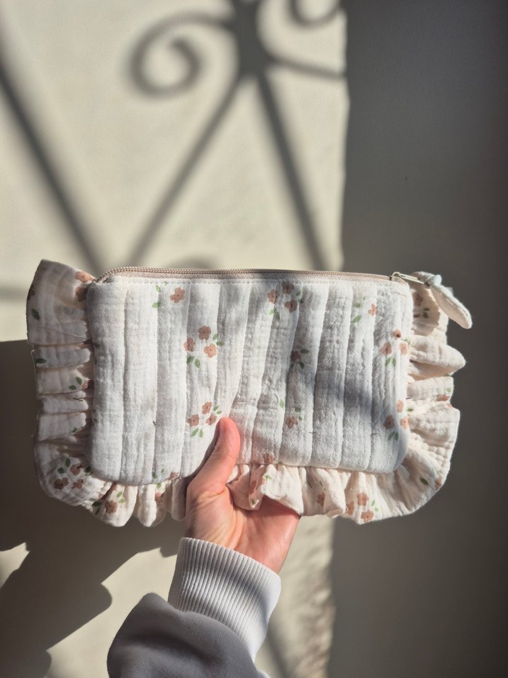 Fırfırlı Makyaj Çantası, - Görsel 2