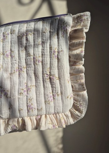 Fırfırlı Makyaj Çantası,pinterest çantası - Görsel 4