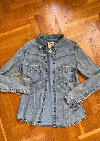 Uzun Kollu Denim Gömlek