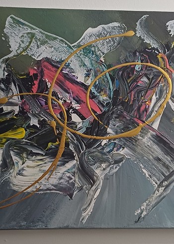 Renkli Soyut Modern 35*50 Tablo - Görsel 4