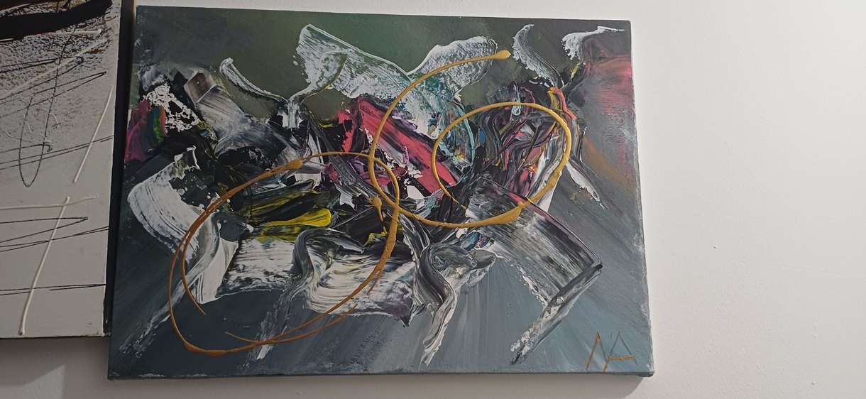 Renkli Soyut Modern 35*50 Tablo - Görsel 4