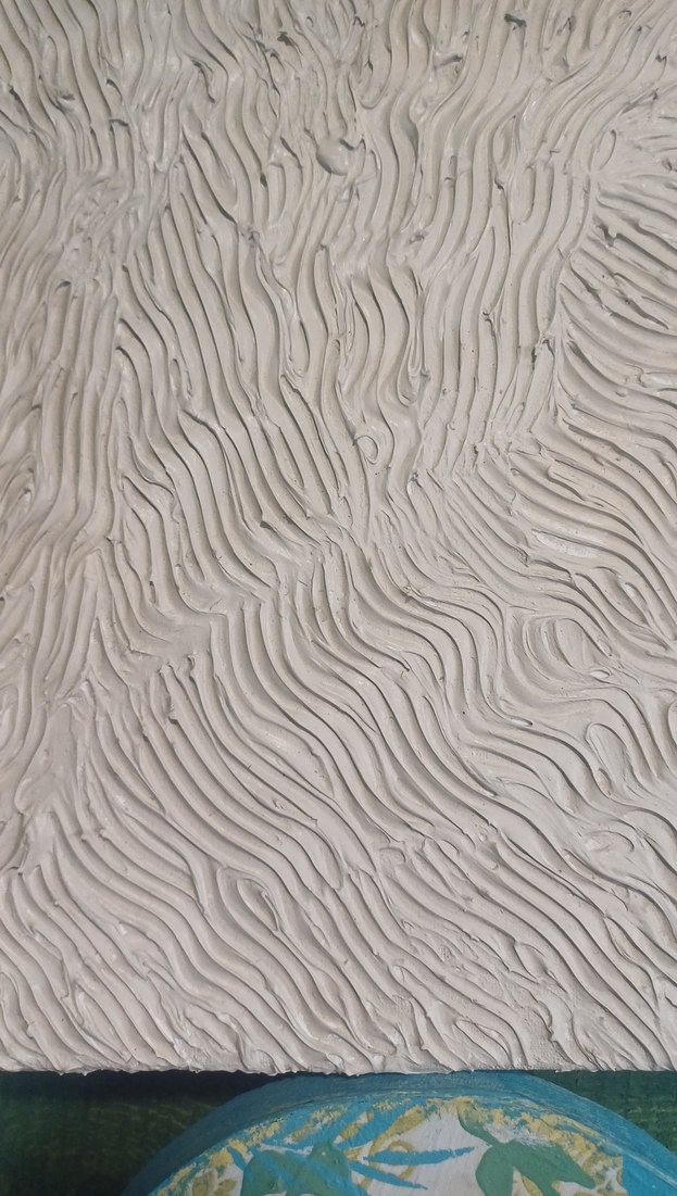 Bej Dokulu Soyut Tablo - Görsel 2