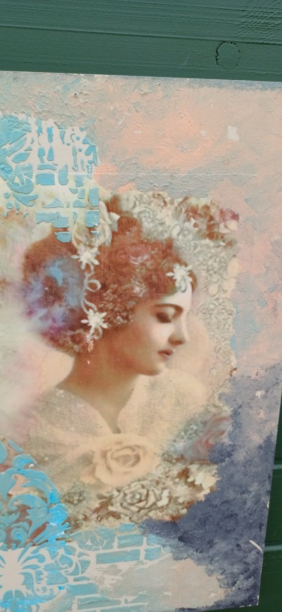 Pastel Tonlarda tasarım Kadın tablo - Görsel 2