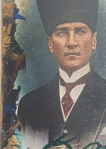 Kahverengi Atatürk Portre Tablosu - Görsel 5
