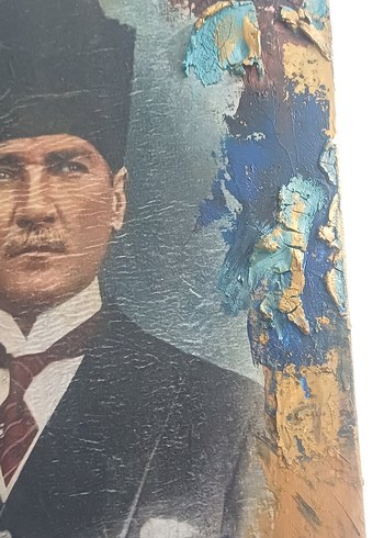 Kahverengi Atatürk Portre Tablosu - Görsel 4